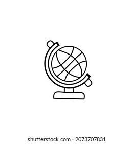 miniature globe or world map logo