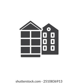 Miniature house vector icon. filled flat sign for mobile concept and web design. Dollhouse glyph icon. Symbol, logo illustration. Vector graphics