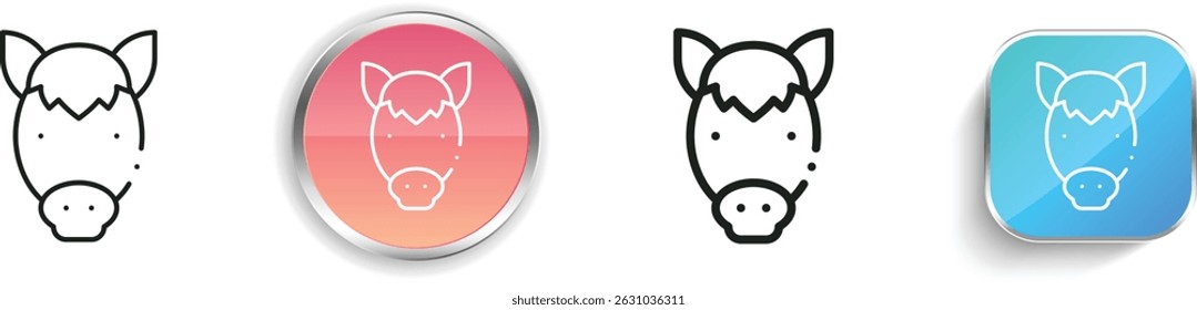 miniature icon. Thin Linear, Regular and Button Style Design Isolated On White Background