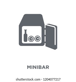 Minibar icon. Minibar design concept from Hotel collection. Simple element vector illustration on white background.