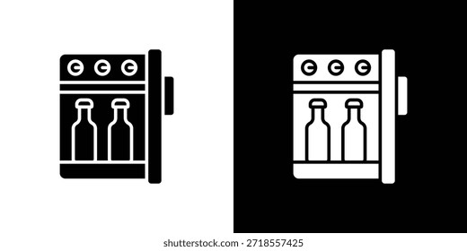 Minibar-Symbol, Vektorgrafik - qualitativ hochwertige Vektorsymbole im schwarzen Stil