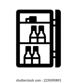 Minibar icono ilustración vectorial plantilla de logotipo aislado en fondo blanco