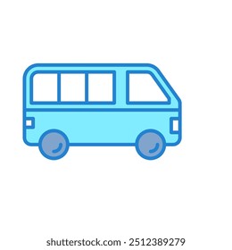 Minibus Car for Transportation Icon