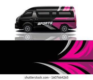 Minibus Decal Wrap Vector Design 