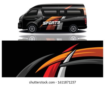Minibus Decal Wrap Vector Design
