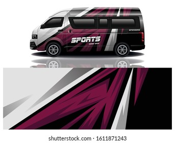 Minibus Decal Wrap Vector Design
