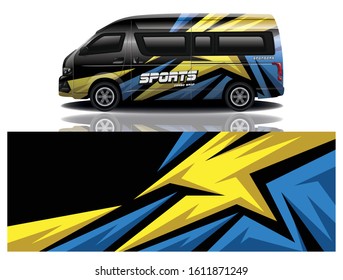 Minibus Decal Wrap Vector Design
