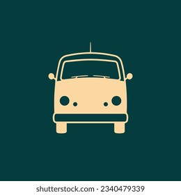 minibus icon camper van vector image