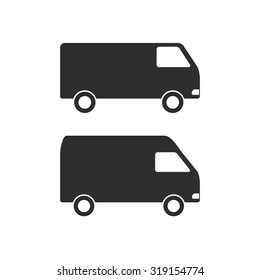 Minibus  icon  on white background. Vector illustration.