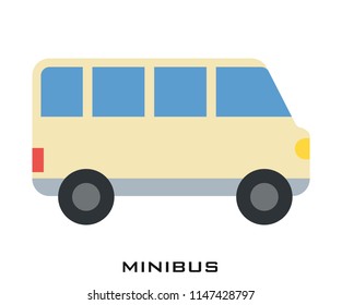 Minibus icon signs