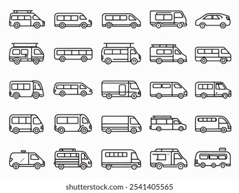 Minibus Line Art I Exploring Creative Graphic Representation