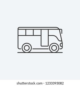 Minibus Modern Simple UI Vector Icon