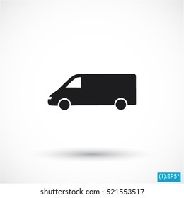 minibus vector icon 10 EPS