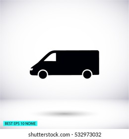 minibus vector icon 10 EPS