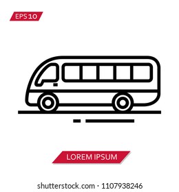 minibus vector icon symbol