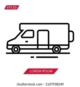 minibus vector icon symbol