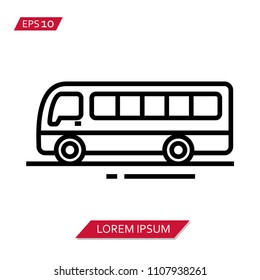 minibus vector icon symbol
