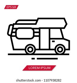minibus vector icon symbol