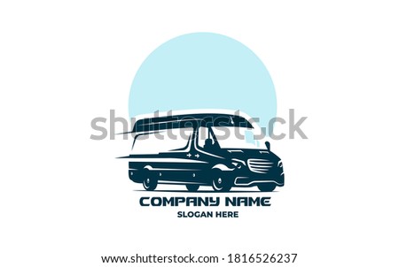 minibus vector  logo EPS 10 file