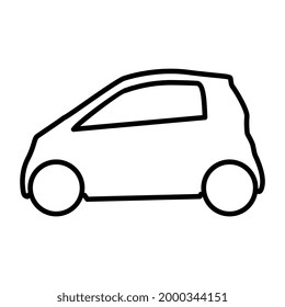 Diseño lineal y minicar del automóvil privado