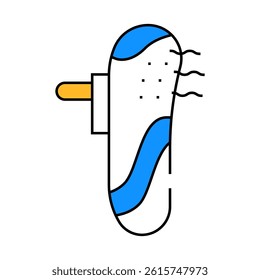 mini-cleaner air filter from socket line icon vector. mini-cleaner air filter from socket sign. isolated symbol illustration