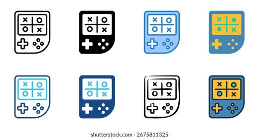 Minigame icon set multiple style collection 
