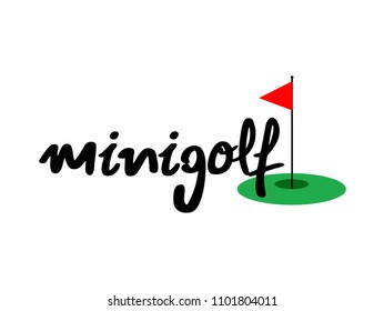 Minigolf icon design