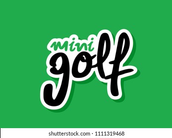 Minigolf icon design