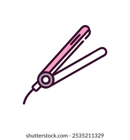 mini-hair straightener icon vector illustration