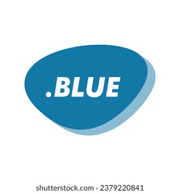 minim blue logo icon vector design