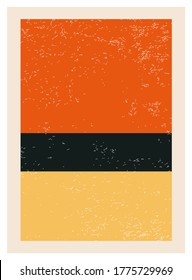 Minimal geometrisches Design-Plakat der 20er Jahre, Vektorvorlage mit primitiven Formen-Elementen, moderner Hip-Style