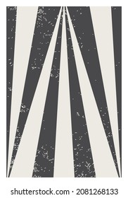 Minimal 20s geometric design poster, vector template with primitive shapes
