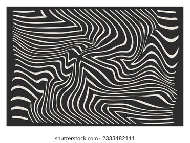 Minimal 20s geometric design poster, vector template with primitive shapes