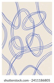 Minimales geometrisches Design-Poster der 20er Jahre, Vektorvorlage mit primitiven Formen