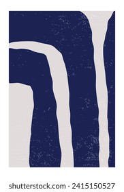 Minimal 20s geometric design poster, vector template with primitive shapes