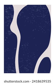Minimal 20s geometric design poster, vector template with primitive shapes