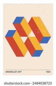 Póster de diseño geométrico Minimal 20s