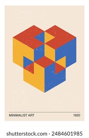 Póster de diseño geométrico Minimal 20s