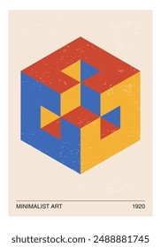 Póster de diseño geométrico Minimal 20s
