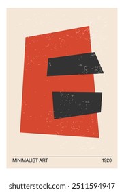 Minimal 20s geometric design poster