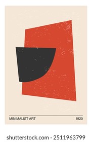 Minimal 20s geometric design poster