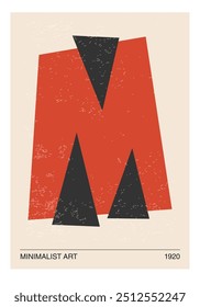 Minimal 20s geometric design poster