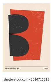 Minimal 20s geometric design poster