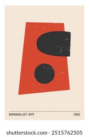 Minimal 20s geometric design poster