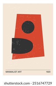 Minimal 20s geometric design poster