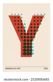Minimal 20s geometric design poster