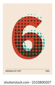 Minimal 20s geometric design poster