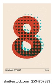 Minimal 20s geometric design poster