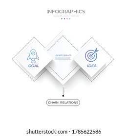 Minimal 3 Partition color gradient chart origami paper color info-graphic template for diagram presentation chart and business concept with  element options

