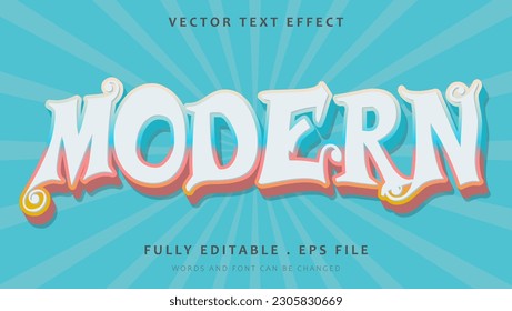 Diseño de efecto de texto editable en color 3d mínimo. Efecto guardado en estilo gráfico